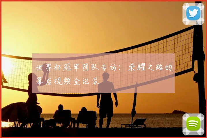 世界杯冠军团队专访：荣耀之路的幕后视频全记录